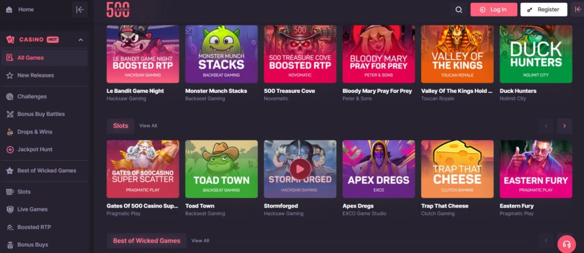 500 Casino online v Česku image 3